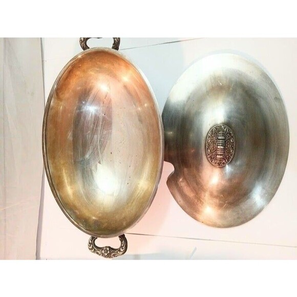 Silver Plate Lidded Regency Style Soup Tureen Serving Bowl - Picture 8 of 10